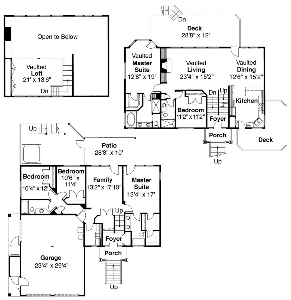 Multi Level Home With 5 Bedrooms 3141 Sq Ft House Plan 108 1406 - Multi Level House Floor Plans