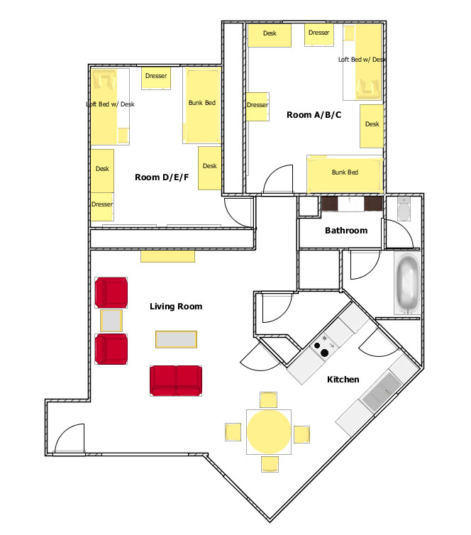 Non First Year Accommodations - Csu East Bay Housing Floor Plans