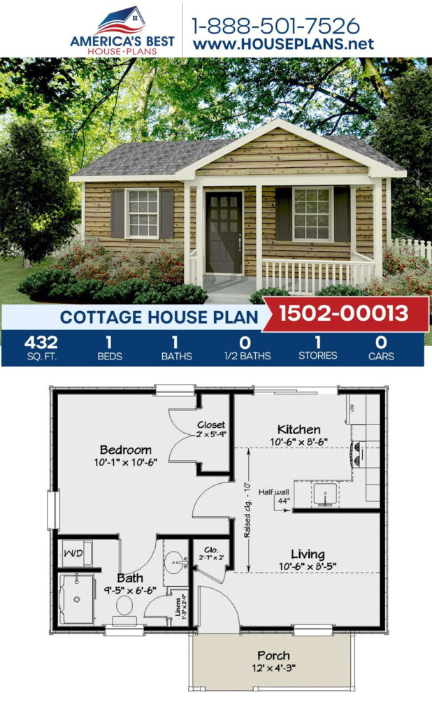 One Bedroom Cottage Floor Plans Best Canopy Beds - Guest House Floor Plans 1 Bedroom