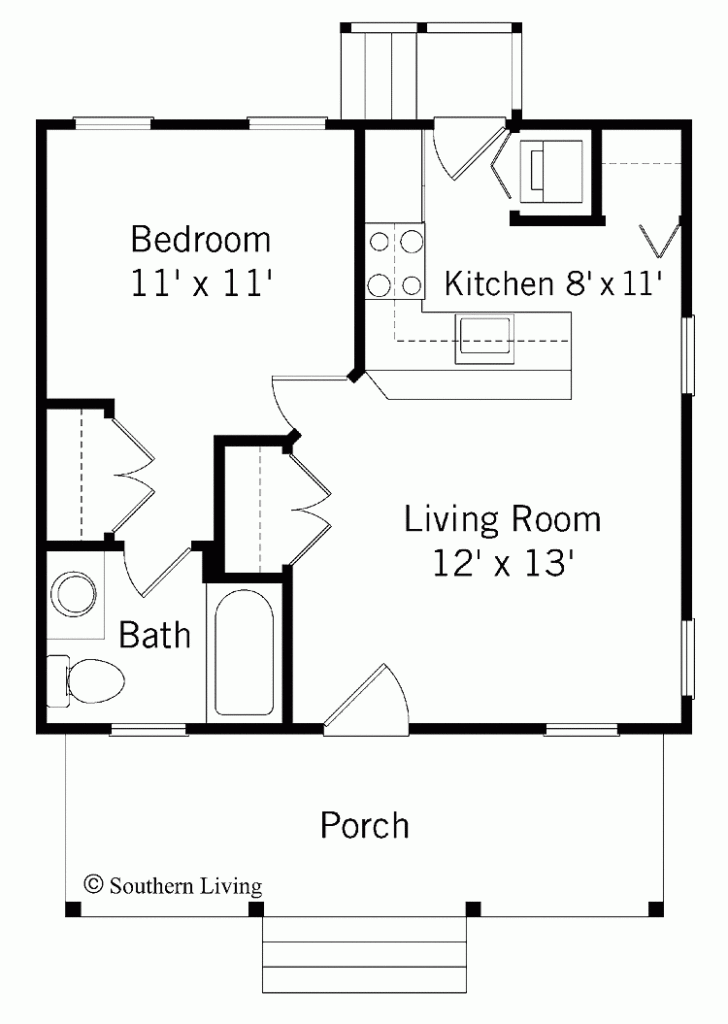 One Bedroom House Plans See The Top Plans For You - One Bedroom House Floor Plan