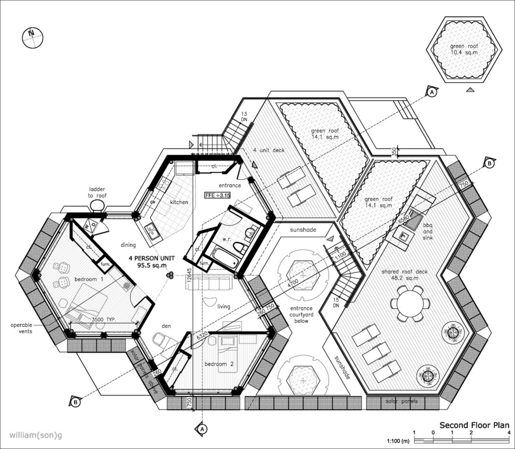 Our Complex Has The Ability To Expand And Build Up For Future  - Hexagon House Floor Plans