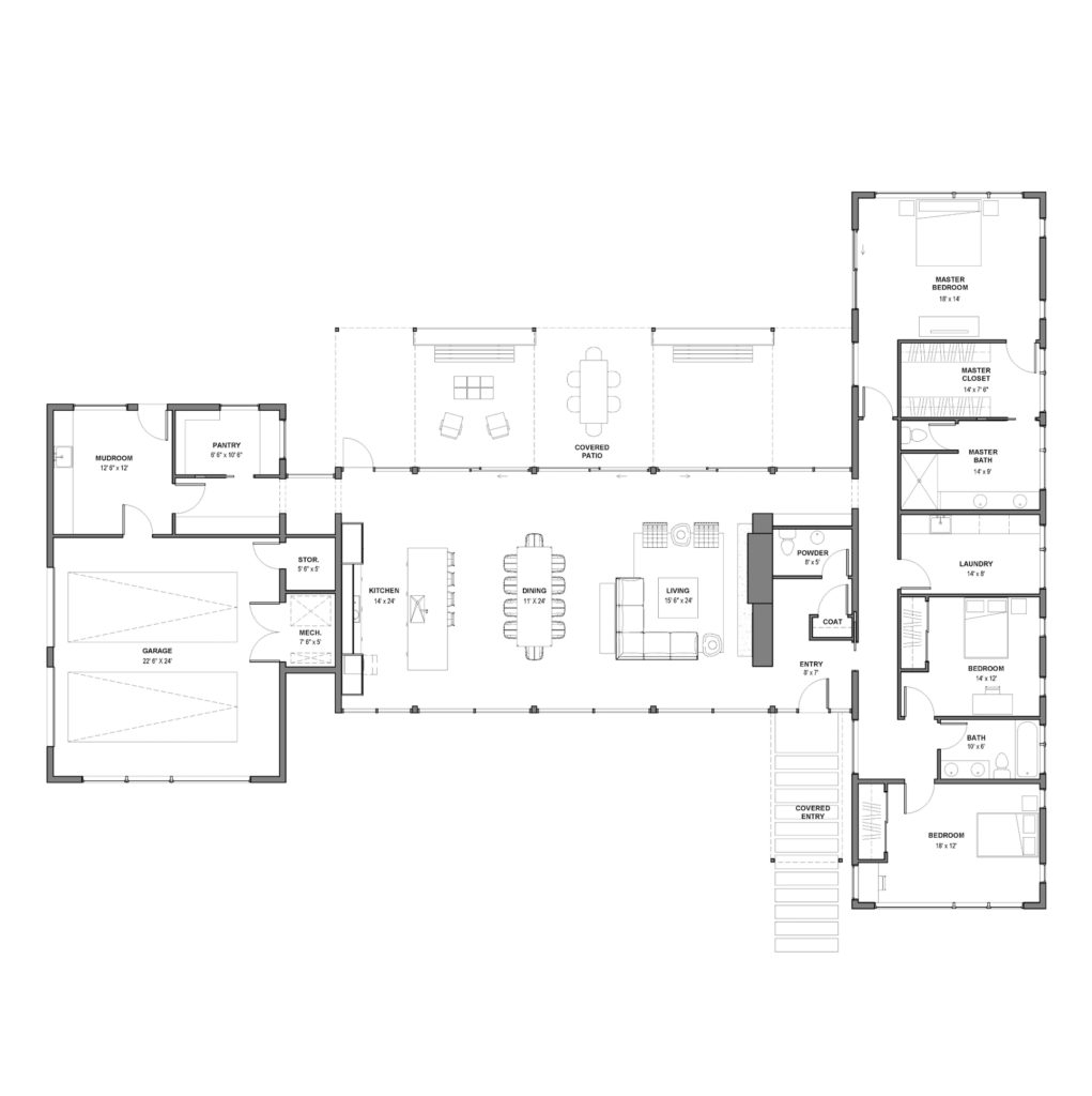 Pavilion House Series Version 1 Floor Plan For Sale Or Modification  - Pavilion House Floor Plans