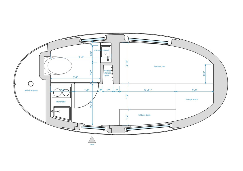 Photo 9 Of 9 In You Can Finally Buy An Ecocapsule Micro Home In The U S  - Capsule House Floor Plan