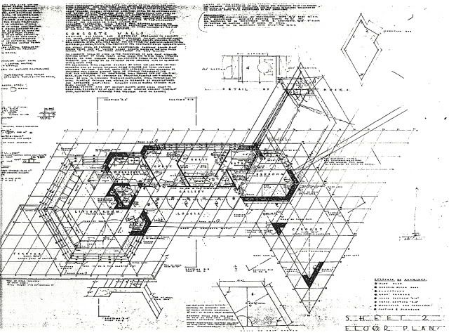 Pin On 1951 Clinton Della Walker Residence By Frank Lloyd Wright - Clinton Walker House Floor Plan