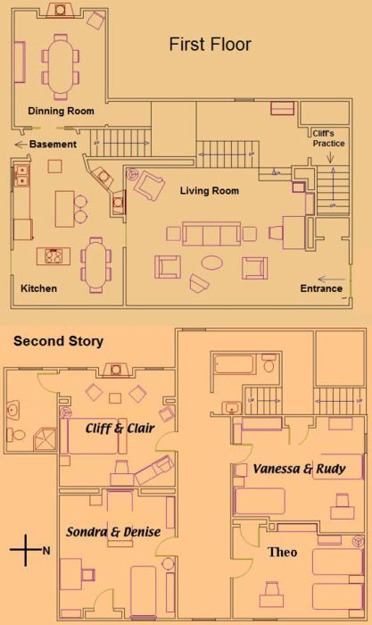 Pin On Homes The Cosby Show House Floor Plans Floor Plans - Cosby House Floor Plan