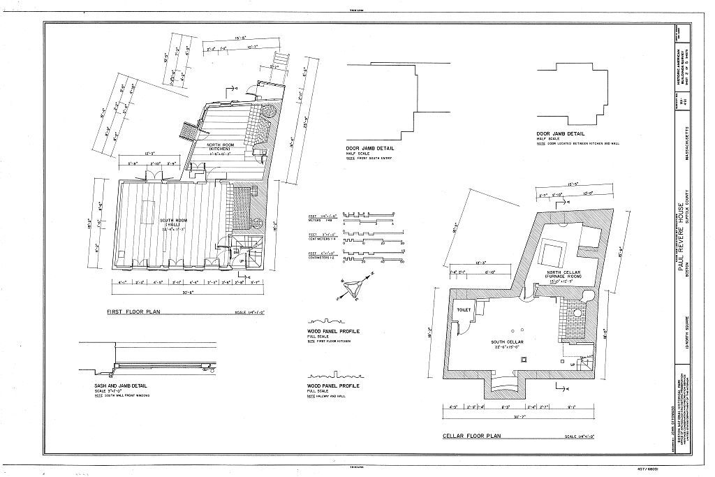 Pin On Laid Out  - Paul Revere House Floor Plan