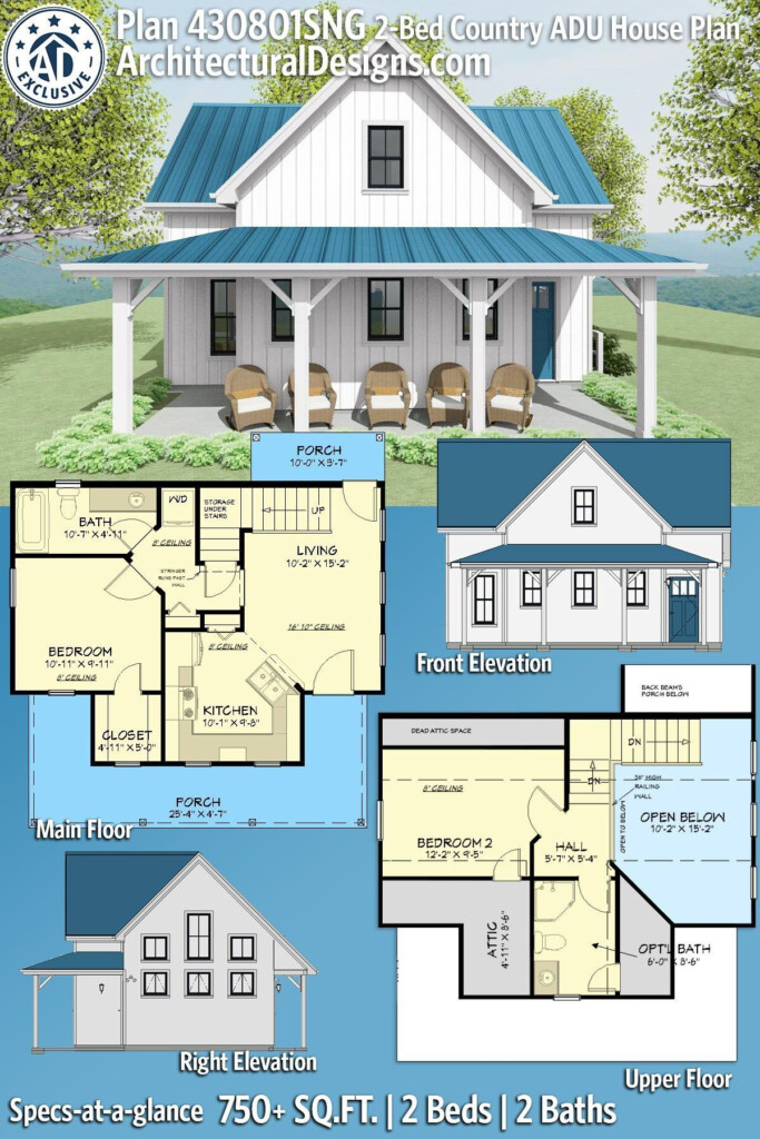 Plan 430801SNG Exclusive ADU House Plan With 2 Bedrooms Pool House  - 2 Bedroom Pool House Floor Plans