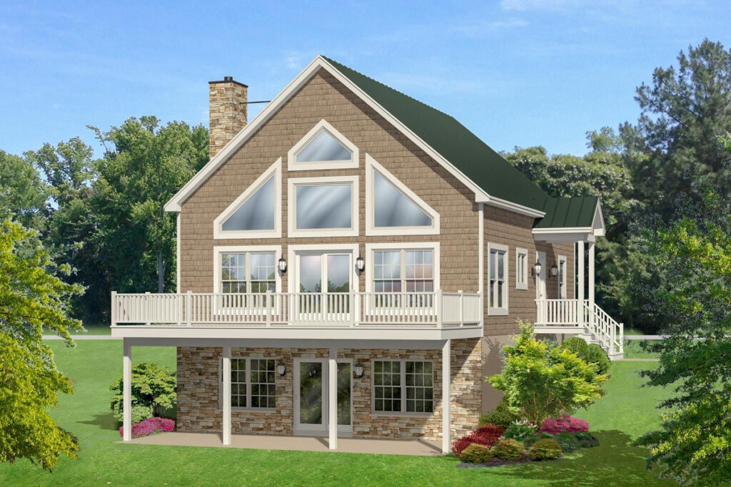 Plan 790026GLV 4 Bedroom Lake House Plan With Walk Basement Vacation  - Lake House Floor Plans With Walkout Basement