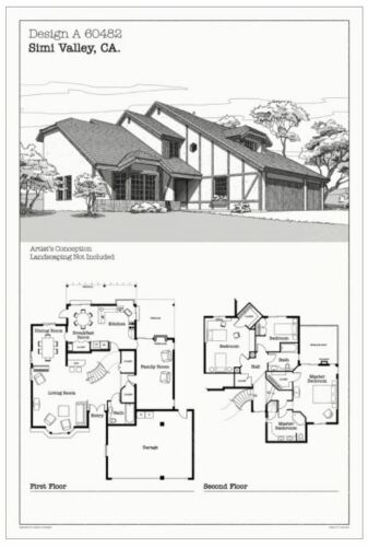 Poltergeist Blueprint House Movie Poster Screen Print Art 16x24 SIGNED  - Poltergeist House Floor Plan