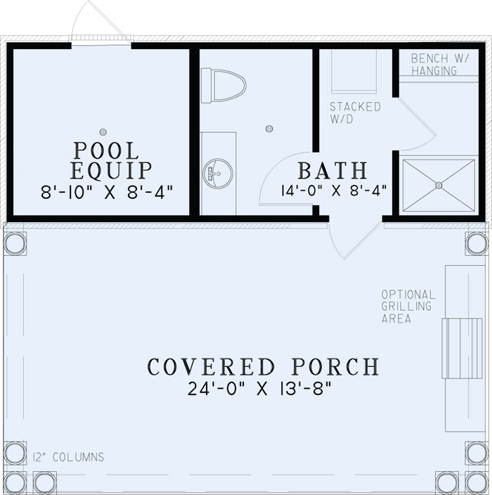 Pool House With Bar And Bathroom Plans House Plans - Pool House Floor Plans With Bathroom