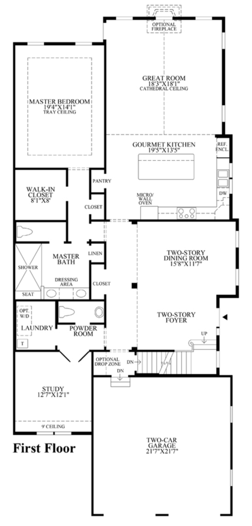 Regency At Holmdel The Blair Home Design - Floor Plan Blair House