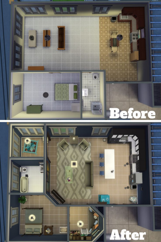 Remodel Of 17 Culpepper House SimsVIP Sims House Sims 4 Houses  - 17 Culpepper House Sims 4 Floor Plan