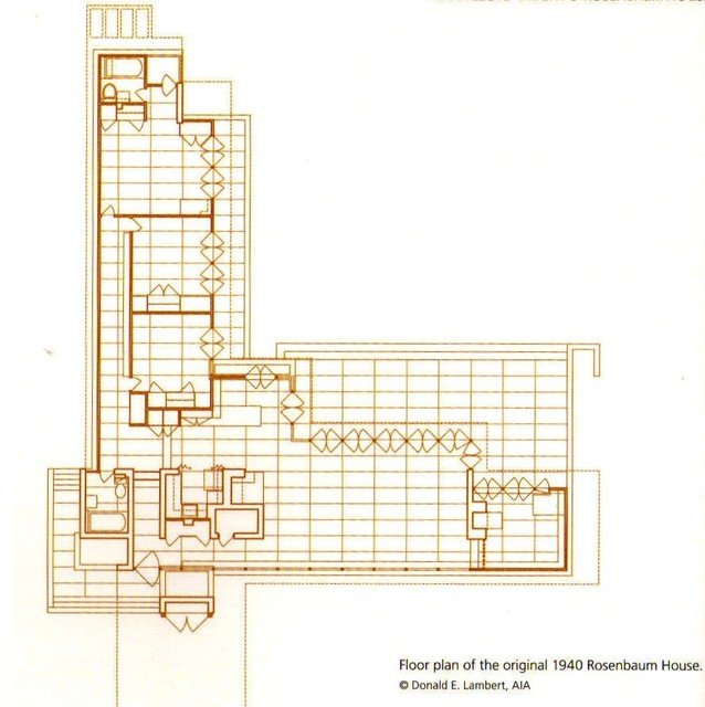 Rosenbaum House - Rosenbaum House Floor Plan