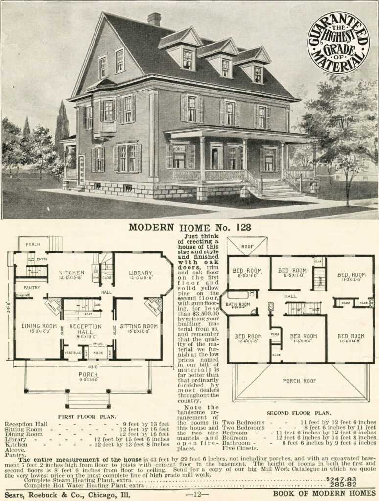 Sears No Version make Dining And Kitchen More Open Plan And  - Sears Houses Floor Plans