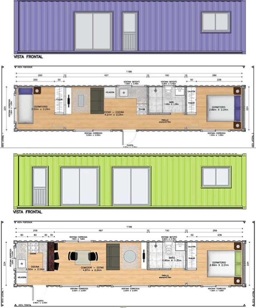 Shipping Container House Plans Making A Home With It Living In A  - Storage Container House Floor Plans