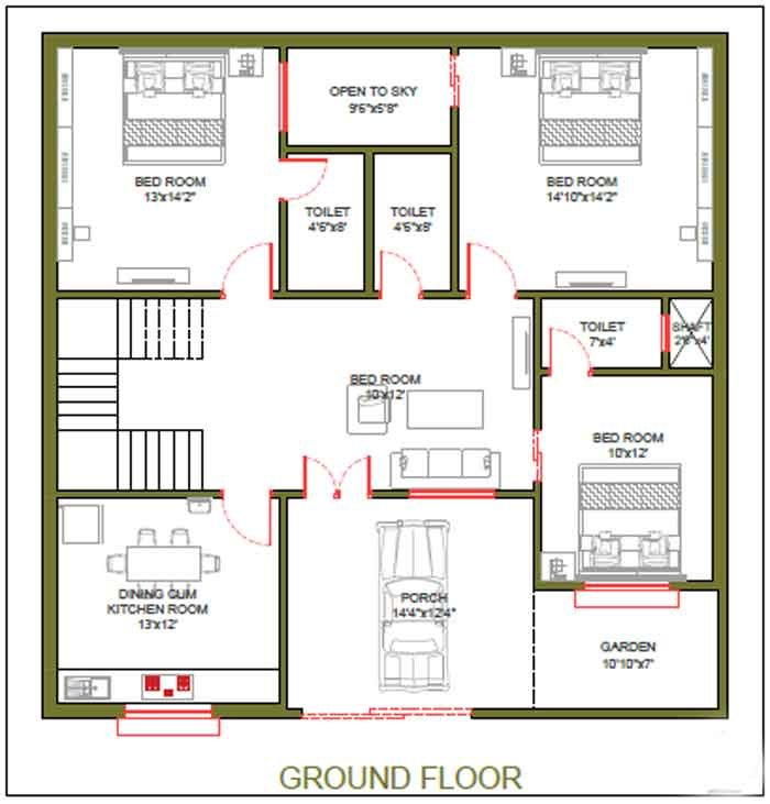 Shop Floor Plans 40x40 - 40X40 Shop House Floor Plans