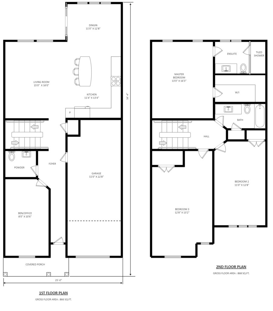 Simple 2 Story House Plan EdrawMax EdrawMax Templates - 2 Floor House Plan