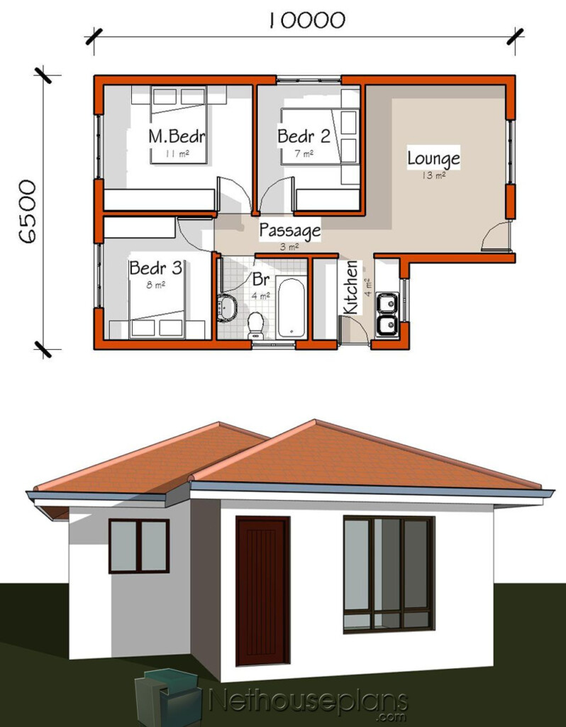 Simple 3 Room House Plan Pictures 4 Room House Nethouseplans 3 Room  - Simple House Floor Plans With Pictures