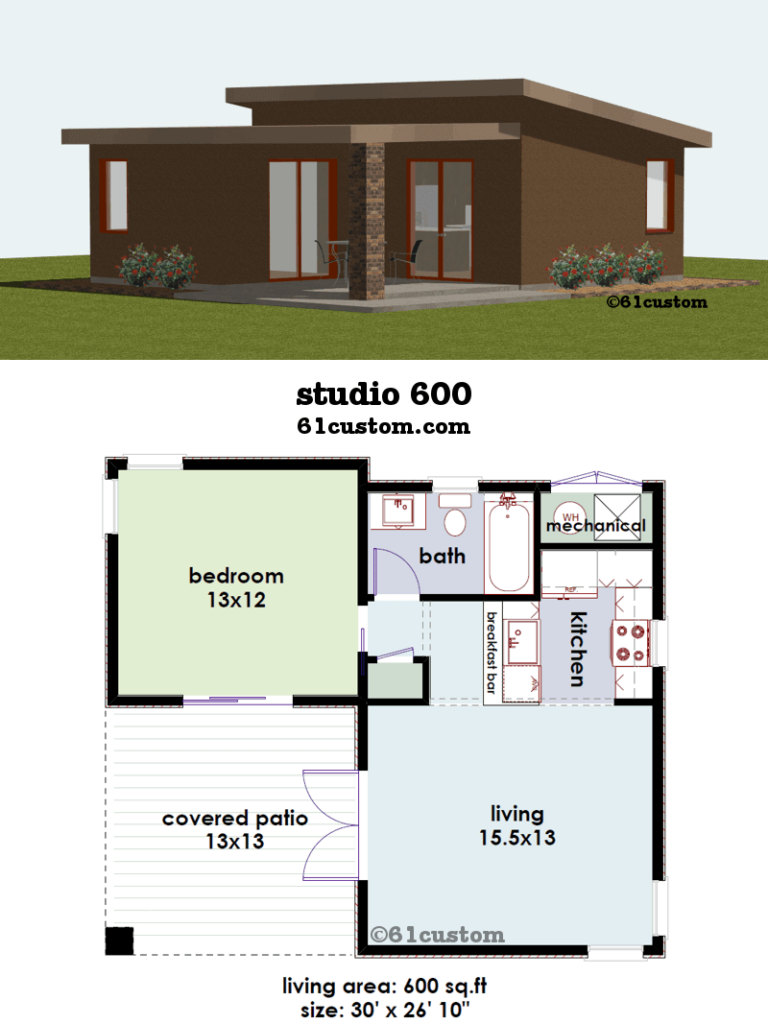 Small House Floor Plans 600 Sq Ft Floor Roma - Small House Floor Plans