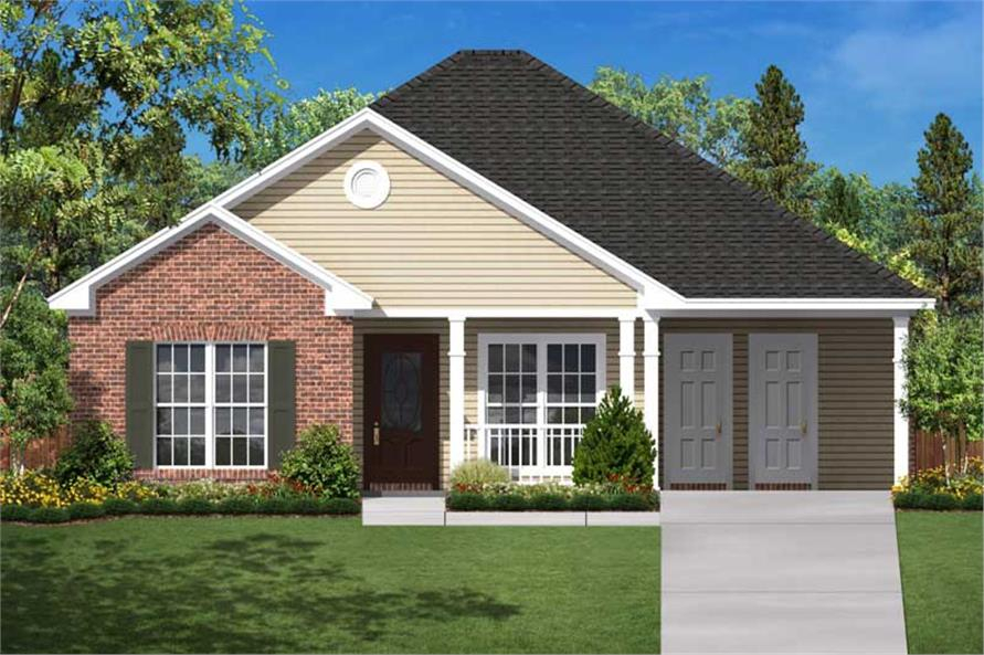 Small Traditional 1200 Sq Ft House Plan 3 Bed 2 Bath 142 1004 - Floor Plan 1200 Sq Ft House