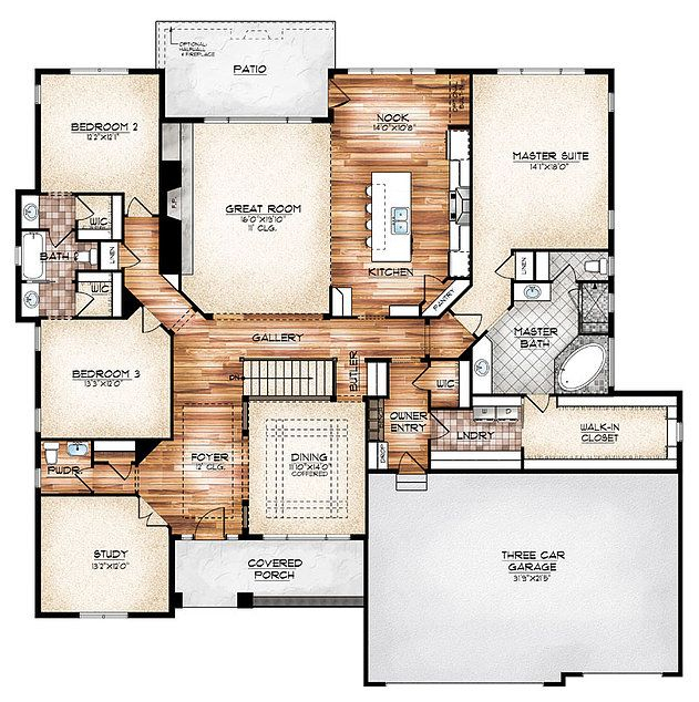 Sopris Homes Colorado Front Range Luxury Communities House Plans  - House Floor Plan With Foyer