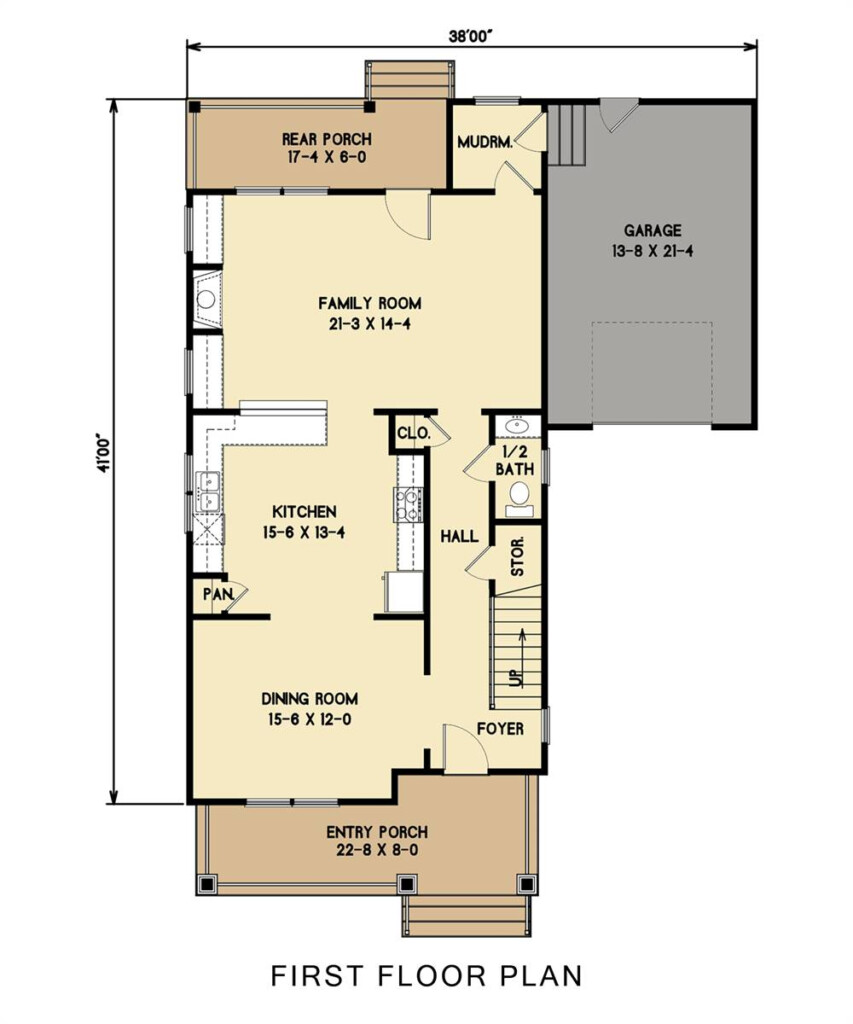 Southern Style House Plan 1990 All American Plan 1990 - 1990S House Floor Plans