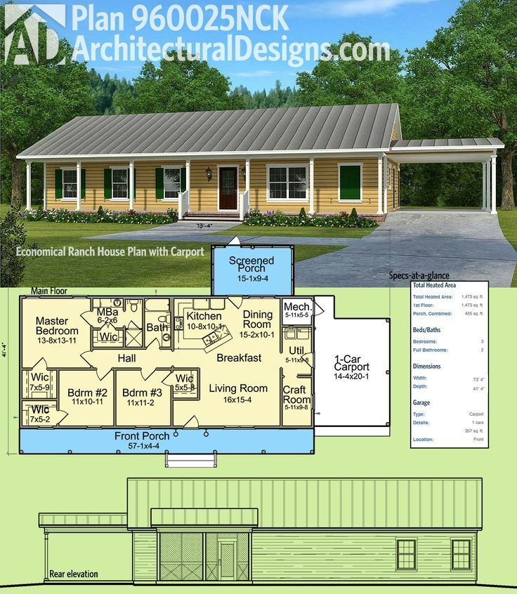 Stunning Open Floor Plan For A Cozy Ranch Style Home - Ranch Style Open Floor House Plans