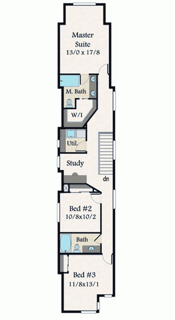 Super Skinny House Plan 85151MS Architectural Designs House Plans - Long Skinny House Floor Plans