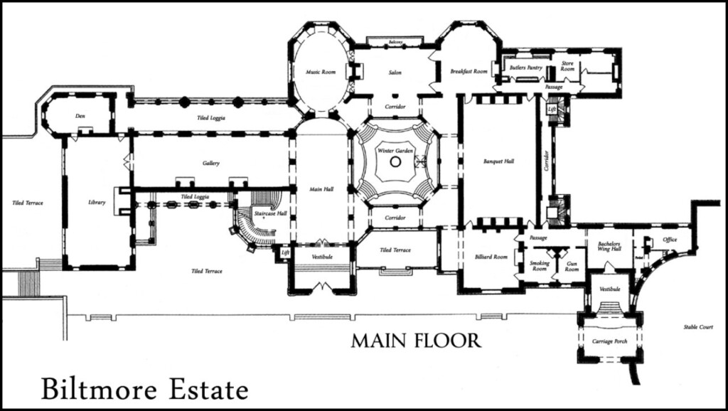 The Biltmore Estate In Asheville NC A Great Plan - Biltmore House Floor Plan