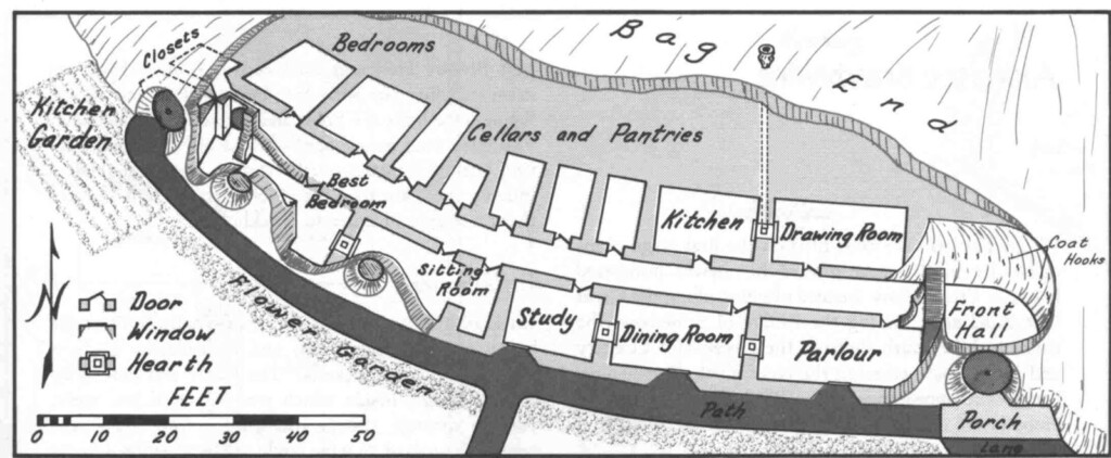 The Hobbit Movie Blog Bilbo Baggins House Plan - Bilbo Baggins House Floor Plan