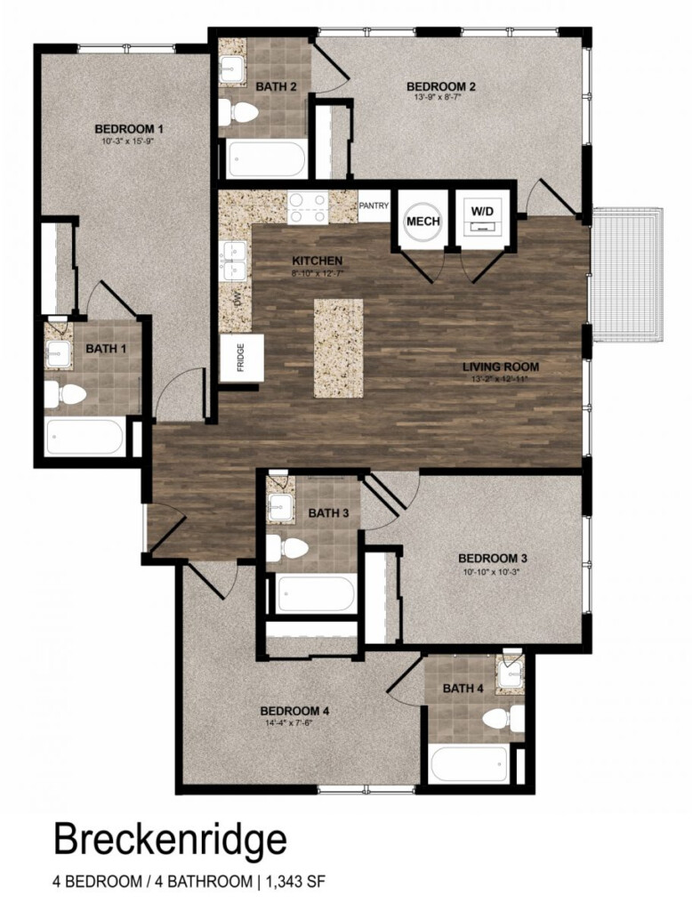 The Lookout On Cragmor UCCS Student Housing Project EVstudio  - Uccs Housing Floor Plans