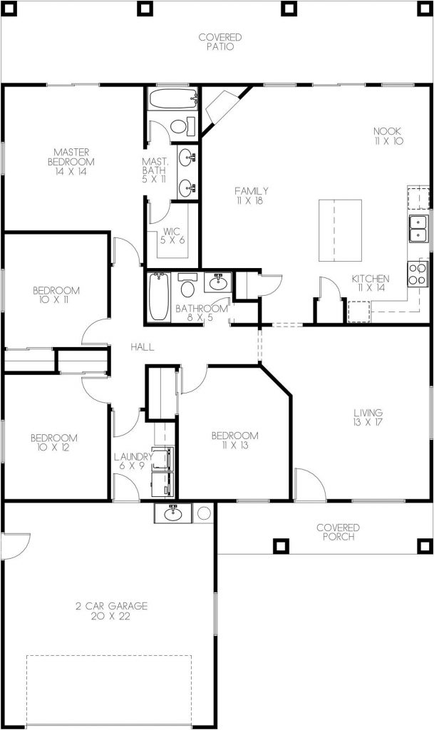 The Plan Store P42 1711 - Ray Barone House Floor Plan