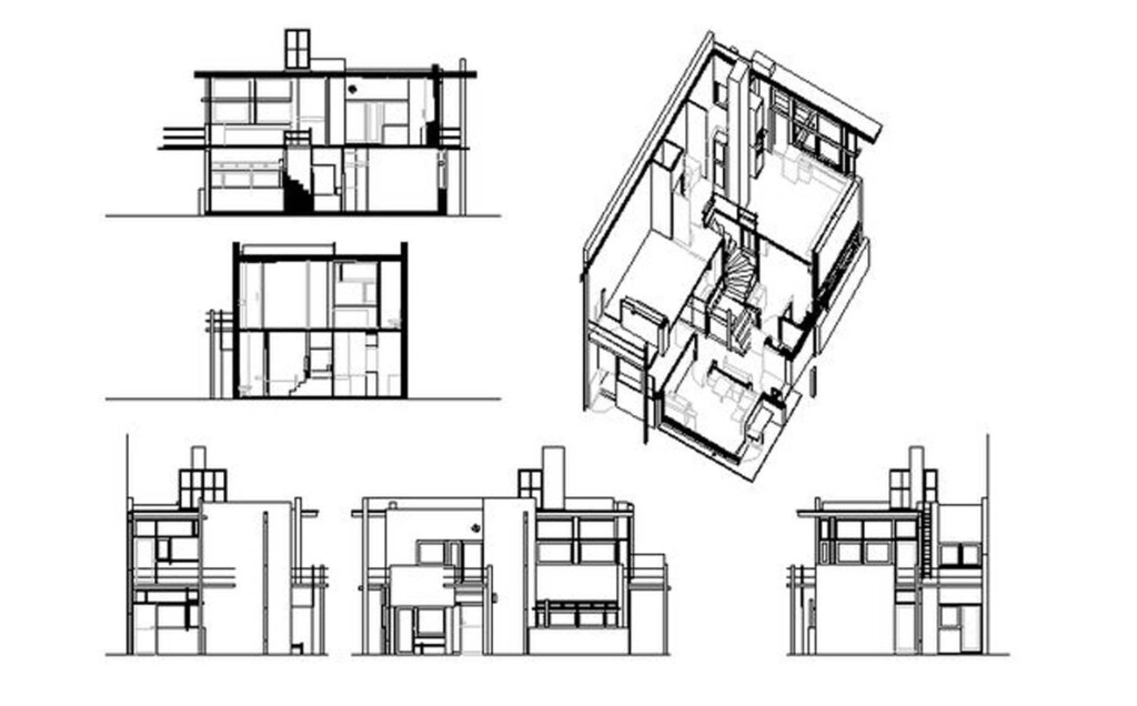 The Rietveld Schroder House An Iconic 20th Century House Of The De  - Schroder House Floor Plan