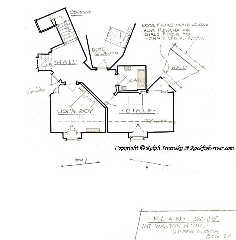 The Waltons Floor Plan 2nd Floor Walton House Floor Plans House  - Second Floor The Waltons House Floor Plan