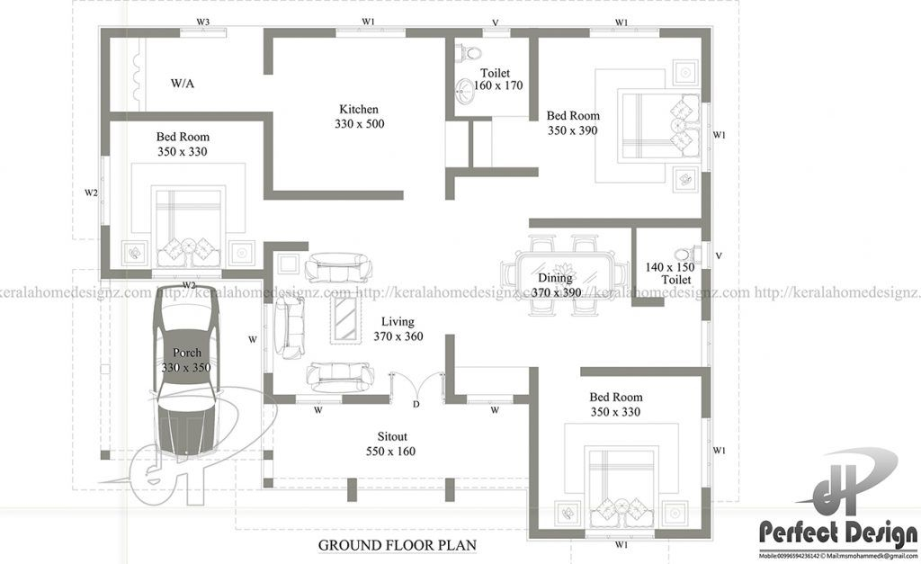 This Contemporary House Plan Is Designed To Be Built In 120 Square  - 3 Bedroom 120 Square Meter House Floor Plan