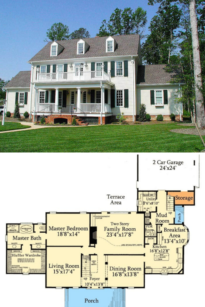 Two Story Colonial House Plans Tips For Finding The Perfect Design  - Colonial House Floor Plan