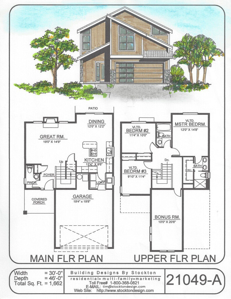 Two Story Small House Design With Floor Plan Viewfloor co - Small Two Story House Floor Plans