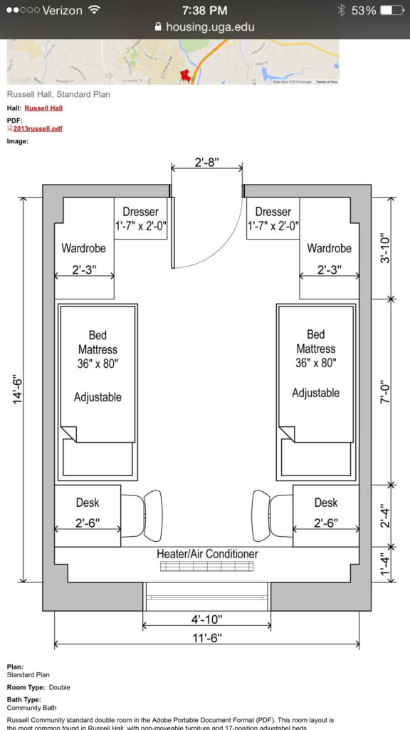 Uga Russell Hall Floor Plan Dorm Room Ideas In 2019 Dorm Room Layouts  - Uga Housing Floor Plans