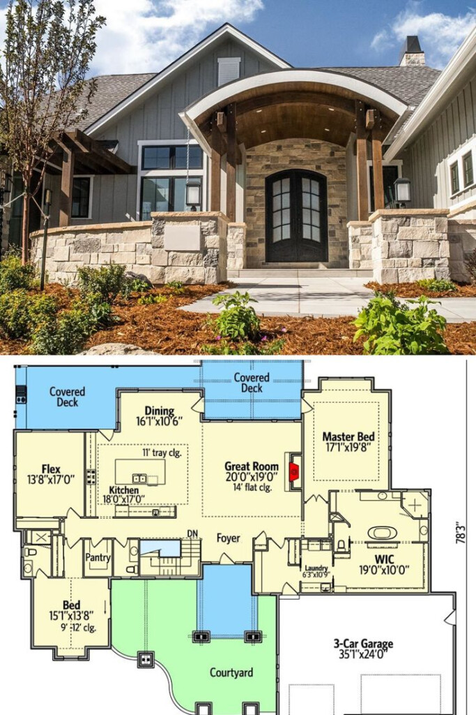 Unveiling The Perfect 4 Bedroom Single Story New American Home The  - Modern Craftsman House Floor Plans