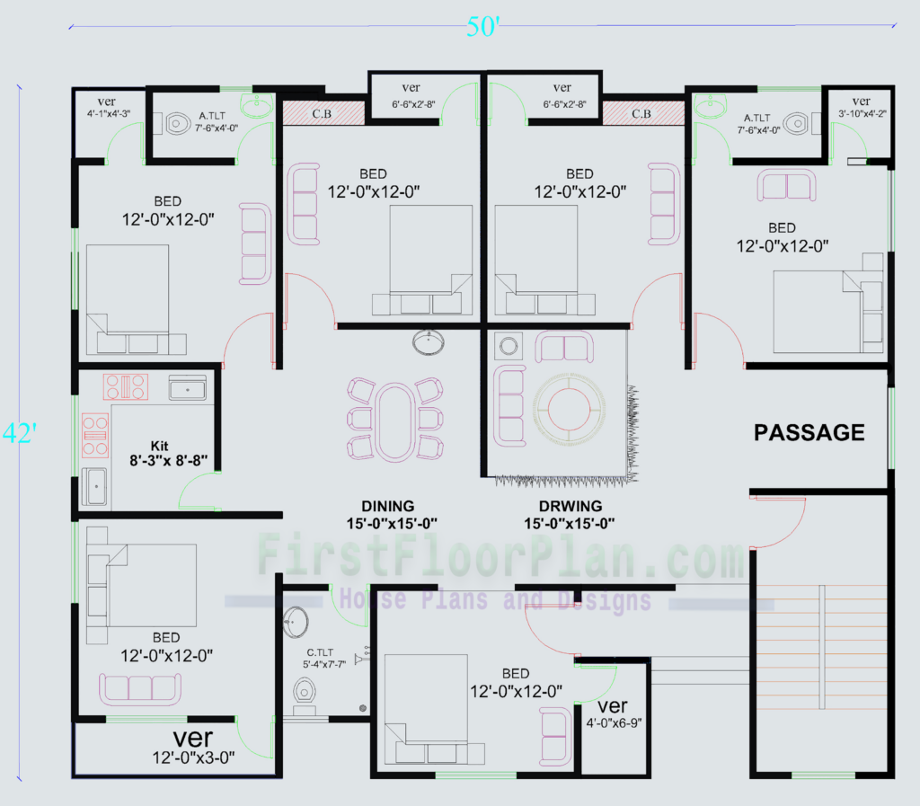 Village House Plan 2000 SQ FT First Floor Plan House Plans And  - 2 000 Square Foot House Floor Plans