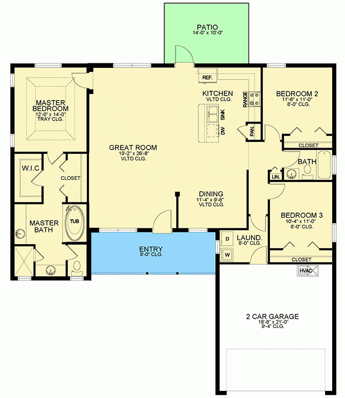 Winsome 3 Bed Ranch House Plan With Open Concept Floor Plan 82245KA  - Open Concept Ranch Style House Plans With Open Floor Plan