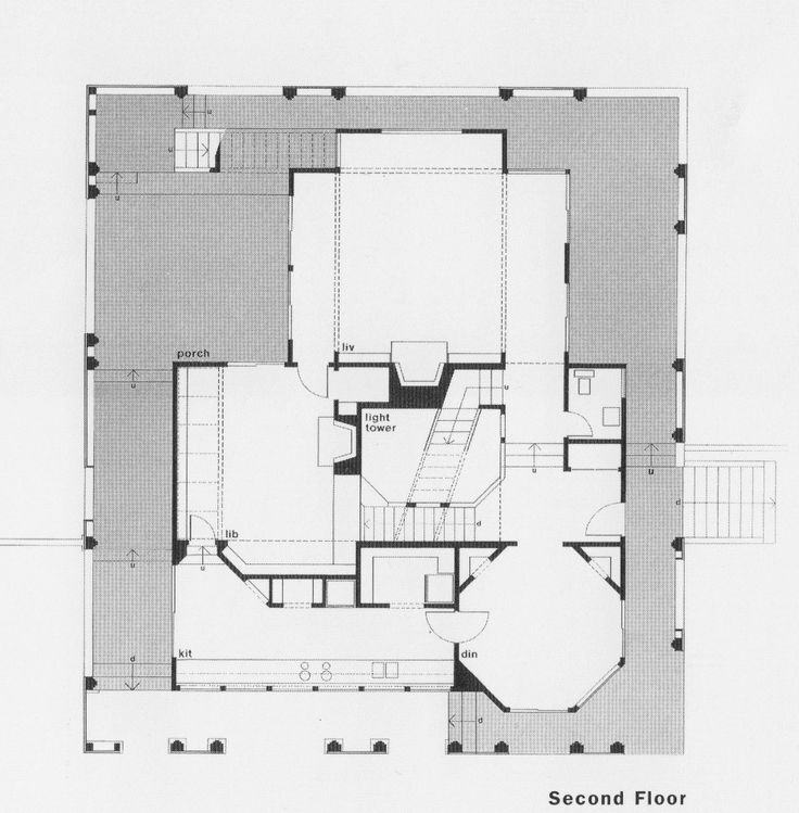 Zimmermann House Second Floor Plan William Turnbull Fairfax County  - Zimmerman House Floor Plan